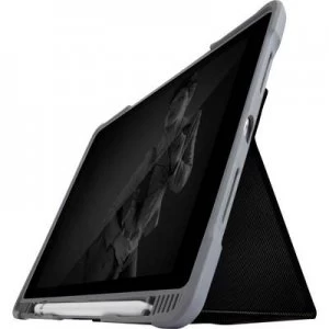 Image of STM Goods Dux Plus DUO BookCase Compatible with Apple series: iPad 10.2 (2020), iPad 10.2 (2019) Black (transparent)