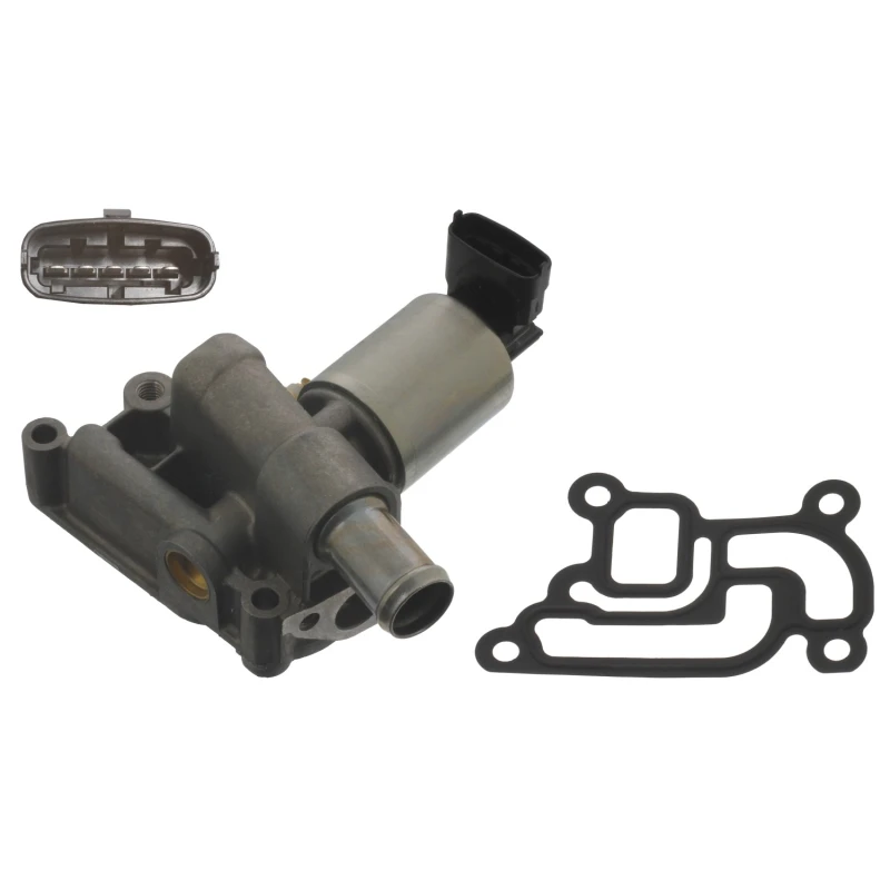 Image of FEBI BILSTEIN 39545 EGR valve with sensor, Electric, with gasket/seal EGR Valve (1145)