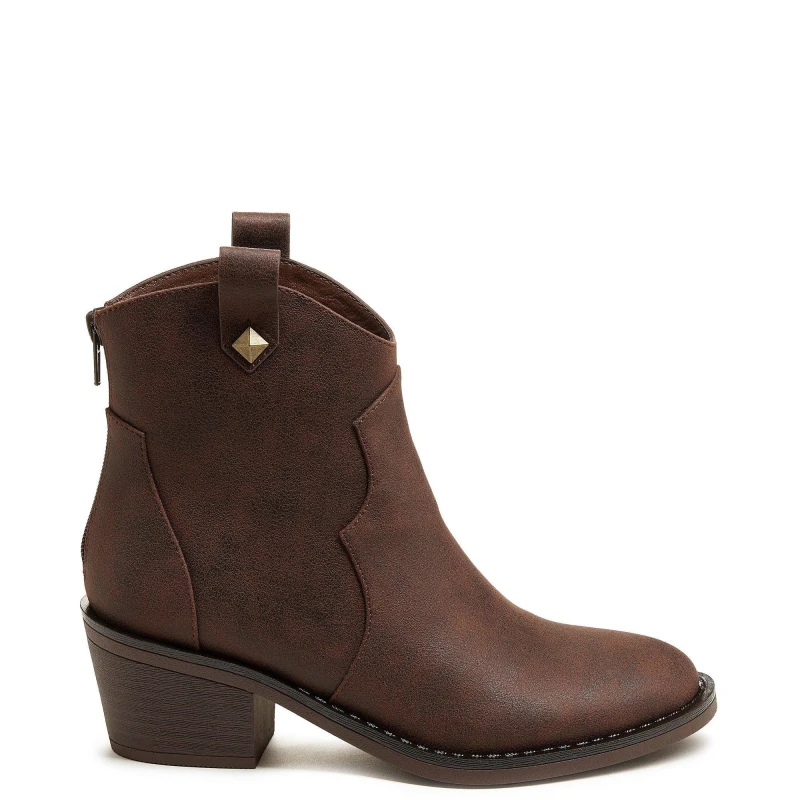 Image of Rocket Dog Rocket Dog Yolanda Ankle Boots - Chocolate, Dark Brown, Size 6, Women Dark Brown W5FY7 Female 6