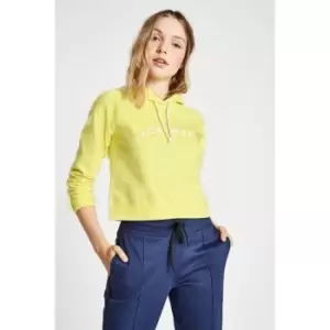 image of Jack Wills Berrow Crop Hoodie - Yellow