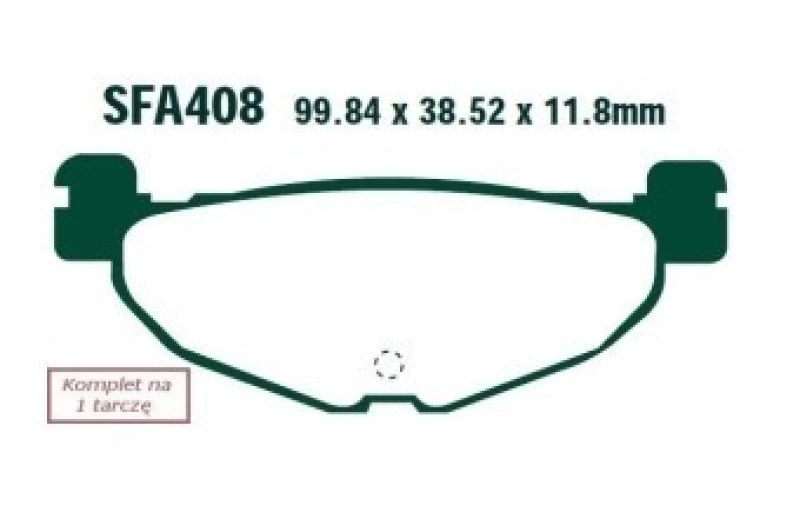 Image of EBC Brakes SFA408 Brake pad set Brake Pad Set,disc brake (402)