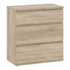 image of Nova Chest of 3 Drawers, Oak