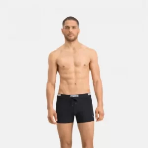 PUMA Swim Logo Mens Swimming Trunks, Black, size Small, Clothing