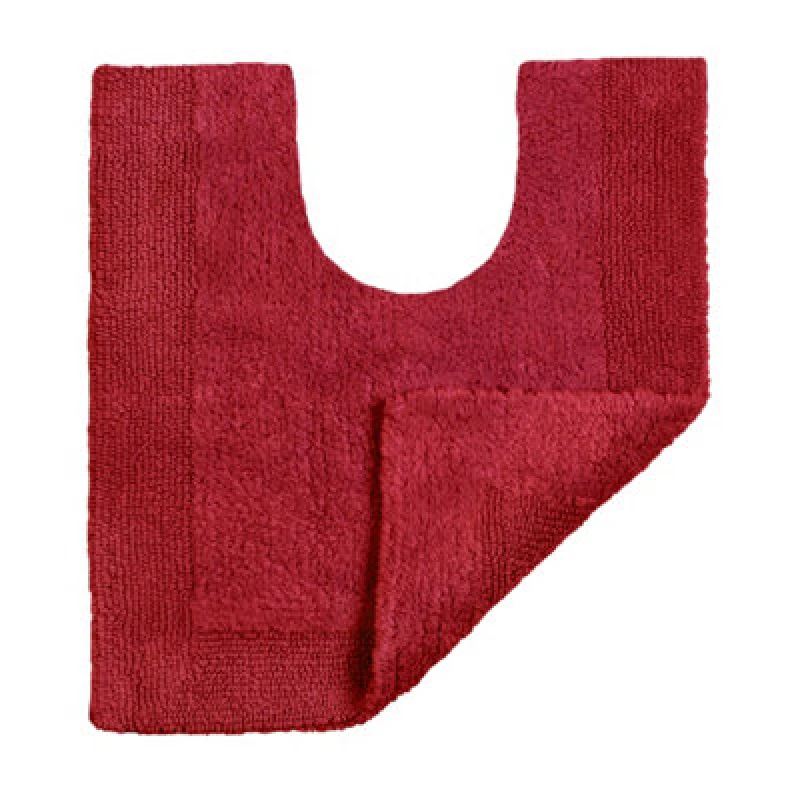 Image of Allure Bath Fashions Elegance Reversible Heavyweight Pedestal Mat - Cranberry