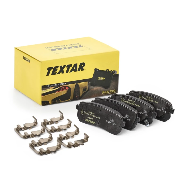 Image of TEXTAR 2459901 Brake pad set Q+ with acoustic wear warning, with accessories Brake Pad Set,disc brake (402)