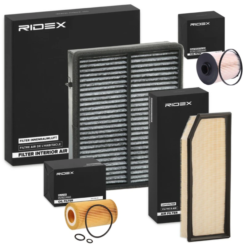 Image of RIDEX 4055F0700 Filter Set with air filter Filter Set (4055)