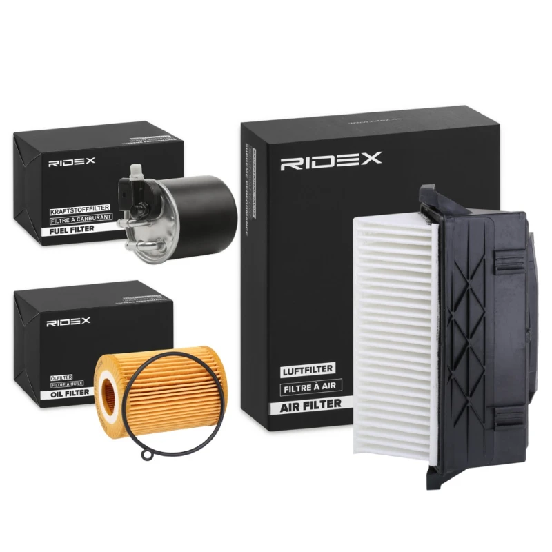 Image of RIDEX 4055F23057 Filter Set with gaskets/seals Filter Set (4055)
