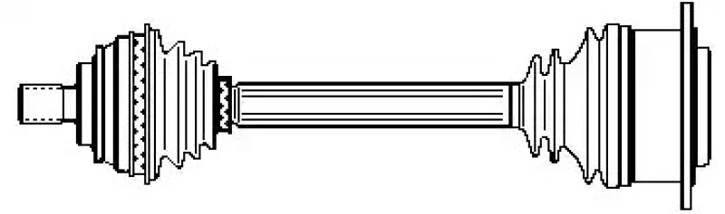 Image of ERA Benelux DA60668 Drive shaft Front Axle Left, for vehicles with ABS Drive Shaft (13)