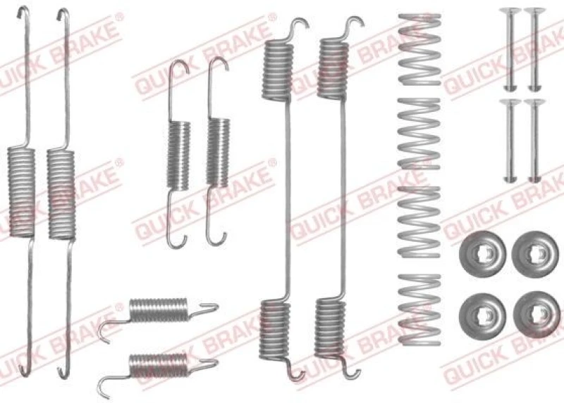 Image of QUICK BRAKE Brake shoe fitting kit QUICK BRAKE 105-0861