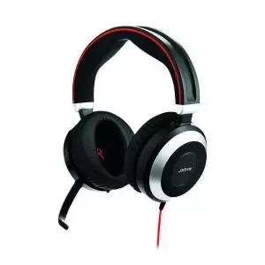 Image of Jabra Evolve 80 Replacement Stereo Binaural Corded Headset with ANC