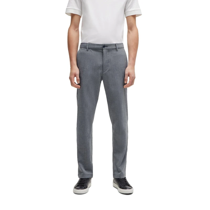 Image of Boss Mens Straight Leg Trousers Straight Trousers 32 Blue 51172318320