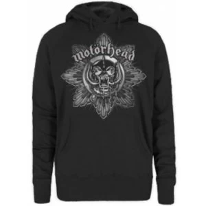 image of Motorhead Pig Badge Ladies Hoodie: Large