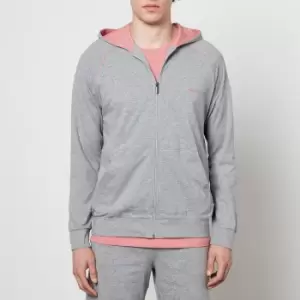 Image of BOSS Bodywear Mens Mix&Match Hooded Jacket - Medium Grey - L