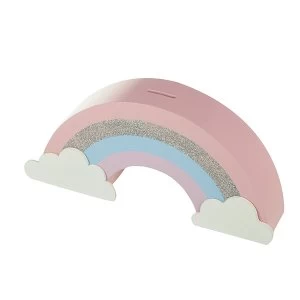 Image of Wooden Rainbow Money Box By Heaven Sends