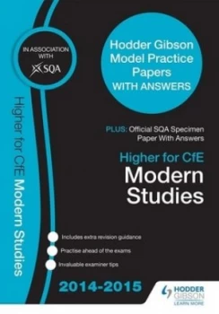 Image of Sqa Specimen Paper 2014 Higher for Cfe Modern Studies and Hodder Gibson Model Papers by Sqa Book