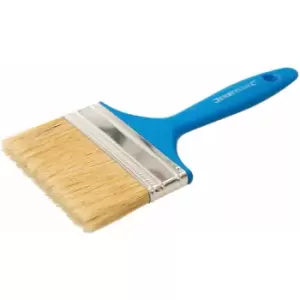 Image of Silverline - Plastic Disposable Paint Brush Blue Handle 100mm