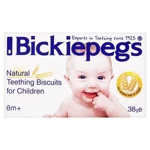 image of Bickiepegs Natural Teething Biscuits for Children 38g