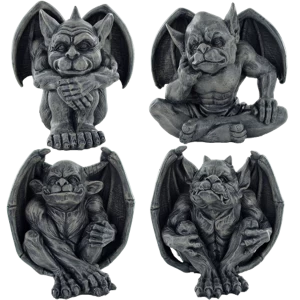Image of Gargoyle Set of 4 Figures H12.8cm