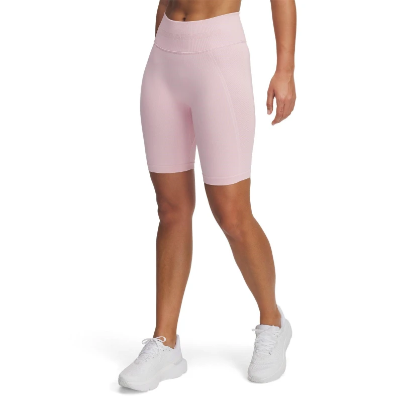 Image of Under Armour Womens Vanish Seamless Performance Gym Shorts Prime Pink female 10 (S)