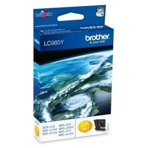 Image of Brother LC985 Yellow Ink Cartridge