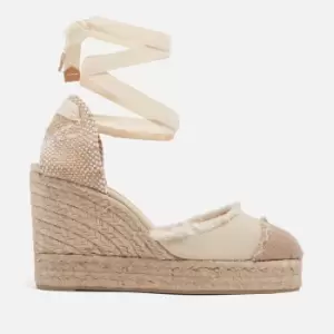 image of Castaner Womens Carina Canvas Wedge Espadrilles - UK 4