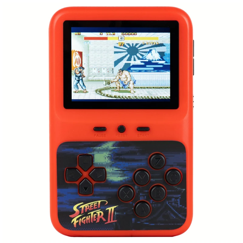 Image of Fizz Creations Street Fighter 2 kleuren handheld elektronisch spel. Retro klassieke arcade spel. Full colour graphics originele geluiden. Werkt op bat