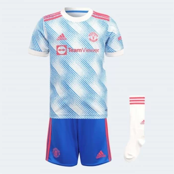 image of adidas Manchester United Away Mini Kit 2021 2022 - White