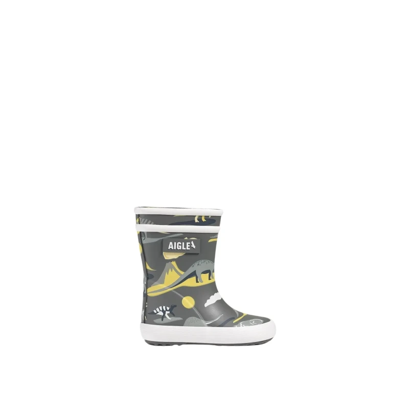 Image of Aigle Baby rain boots Aigle Flac Play2 Vert Unisex 19