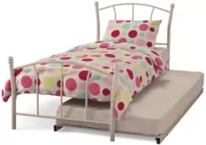 Image of Serene Penny 3ft Single White Metal Guest Bed Frame