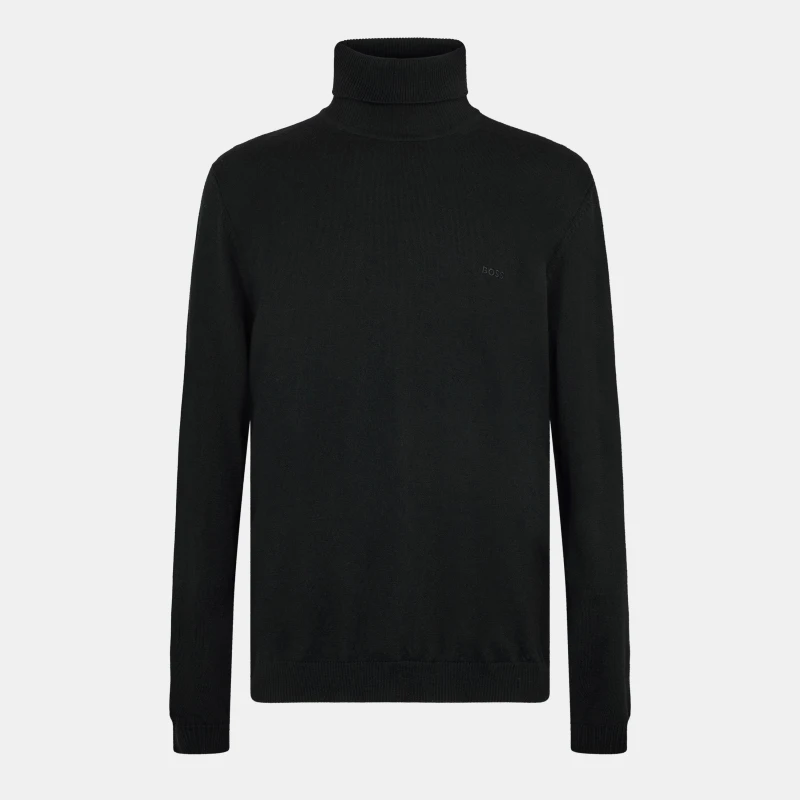 Image of Boss Mens Baldebert E Turtle Neck Jumper Black male S