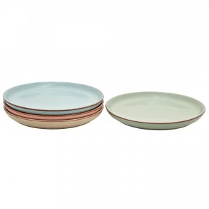 Image of Denby Always Entertaining Deli 4 Piece Coupe Dinner Plate Set
