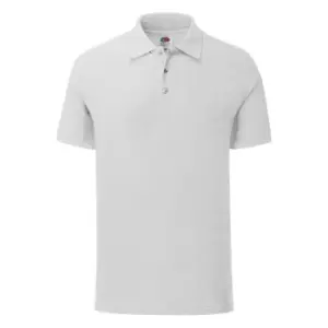 Image of Fruit Of The Loom Mens Tailored Poly/Cotton Piqu Polo Shirt (XL) (Heather Grey)
