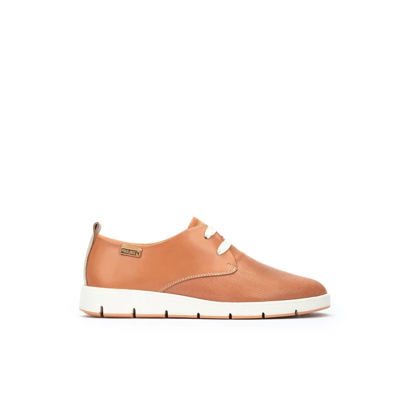Image of Pikolinos Madrid W8A Leather Womens Lace Up Shoes - Blush - Size:UK 4-4.5