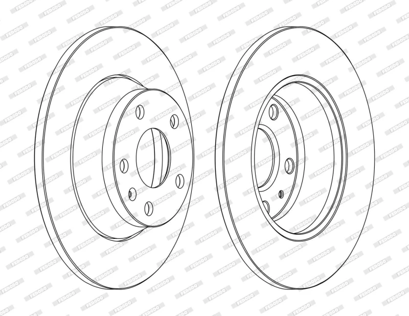 Image of Brake disc FERODO DDF1848C