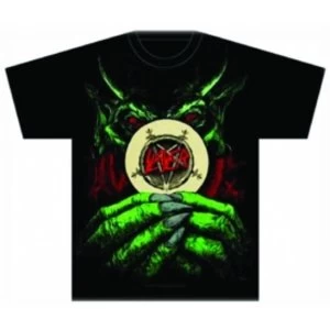 image of Slayer Root of all Evil Mens T Shirt: Medium