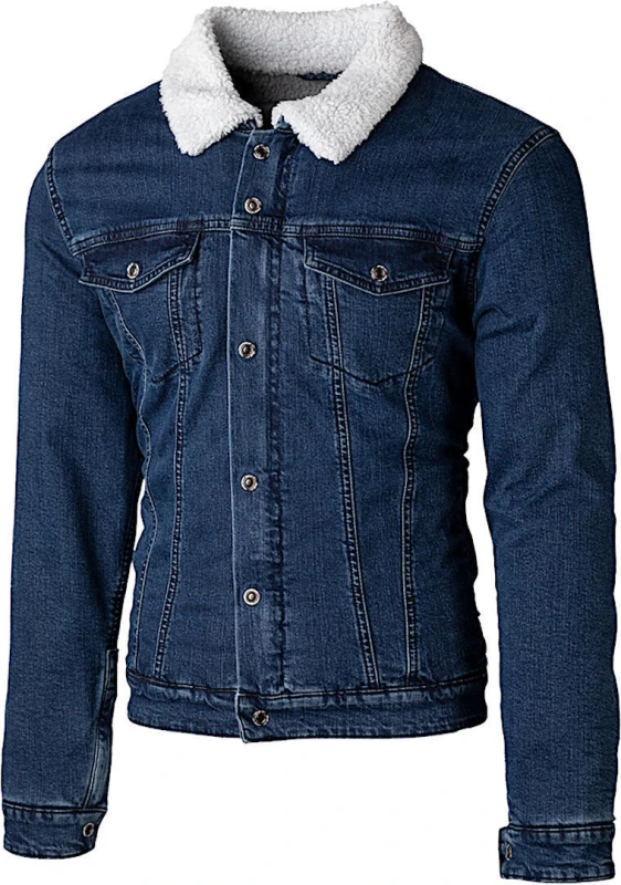 Image of RST Sherpa Denim Textile Shirt Blue Size 42