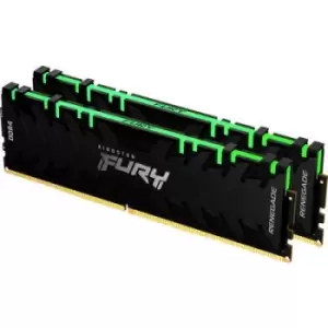 Image of Kingston FURY Renegade RGB PC RAM kit DDR4 16GB 2 x 8GB 3200 MHz 288-pin DIMM CL16 KF432C16RBAK2/16