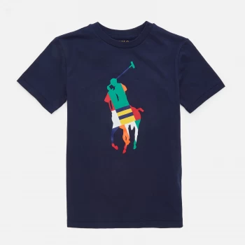 Image of Polo Ralph Lauren Boys' Horse T-Shirt - Newport Navy - 10-12 Years