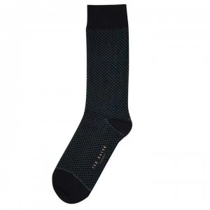 Image of Ted Baker Quail Spot Socks - NAVY