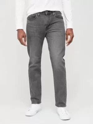 Image of Levis 502 Taper Fit Jeans, Dark Grey Wash, Size 30, Length Regular, Men