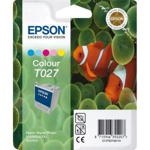 Image of Epson Fish T027 Colour Ink Cartridge