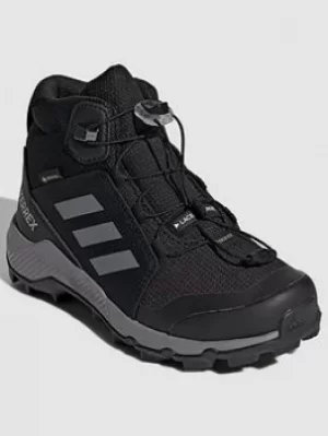 Image of Adidas Kids Unisex Terrex Mid GTX K, Black/Grey, Size 1