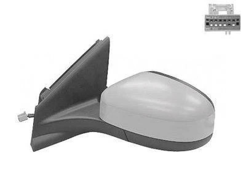 Image of VAN WEZEL 1881819 Wing mirror * HAGUS * Left, with memory, primed Outside Mirror (50)