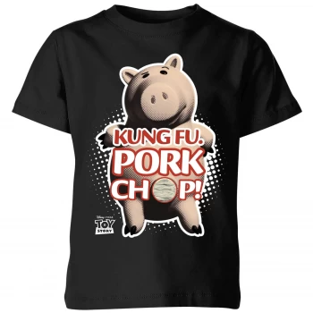 image of Toy Story Kung Fu Pork Chop Kids T-Shirt - Black - 11-12 Years