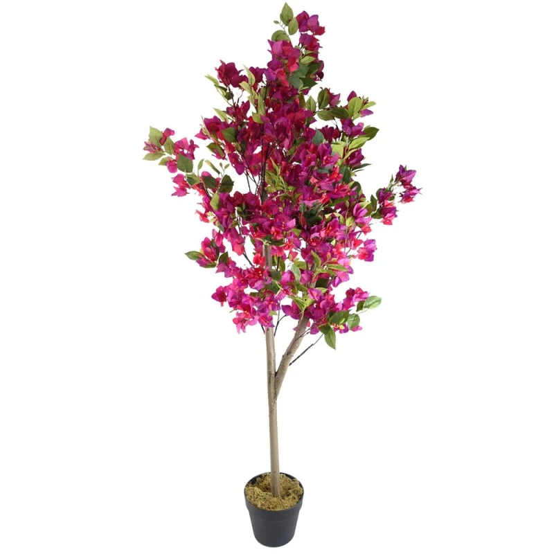 Image of Leaf Artificial Pink Bougainvillea Tree 150cm Flowering Blossom Botanik Pink