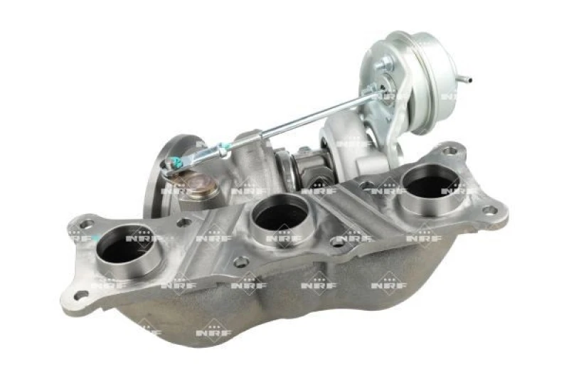 Image of NRF 90010395 Turbocharger with gaskets/seals, with exhaust manifold Charger,charging system (2234)
