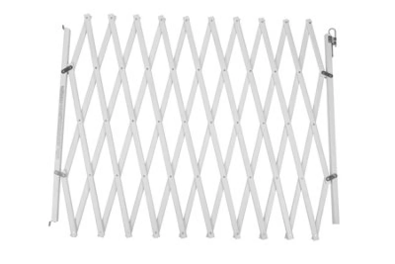 Image of Bettacare Expandable Pet Barrier Xl, 60Cm - 230Cm, White, Wooden, Retractable Dog Safety Gate, Barrier For Puppy And Dog