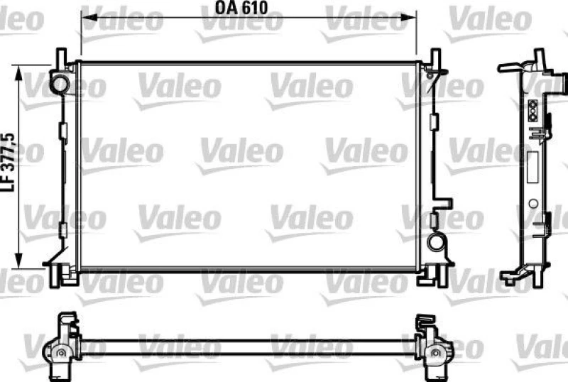 Image of Engine radiator VALEO 732732