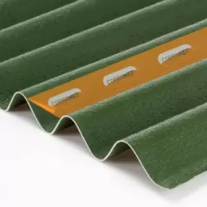 Image of Corramet Corrugated Roof Sheet Kit Green 950 X 1000mm