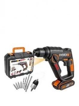 Image of Worx Corded H3 3-In-1 Rotary Drill Wx390 20Volts